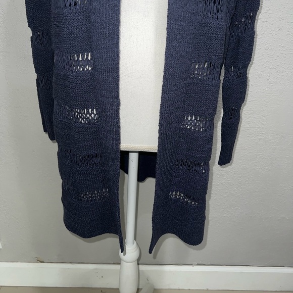 Old Navy Blue Open Front Cardigan - Picture 3 of 8